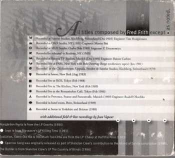 CD Fred Frith: Step Across The Border 121759