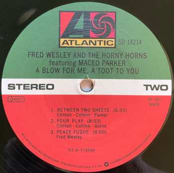 LP Fred Wesley & The Horny Horns: A Blow For Me, A Toot To You 454053