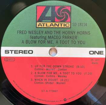 LP Fred Wesley & The Horny Horns: A Blow For Me, A Toot To You 454053