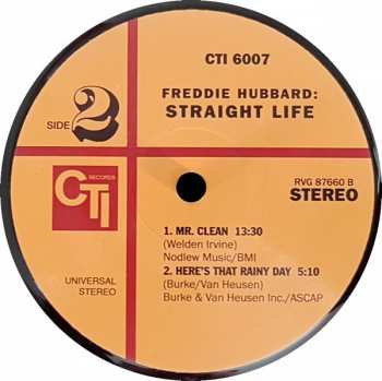 LP Freddie Hubbard: Straight Life LTD 137453