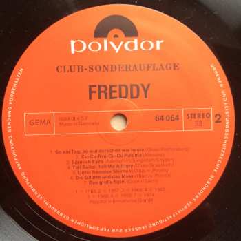 LP Freddy Quinn: Goldene Serie