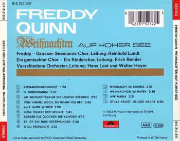 CD Freddy Quinn: Weihnachten Auf Hoher See 120462