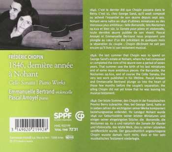CD Frédéric Chopin: 1846, Derniére Année á Nohant Cello Sonata | Piano Works  268629