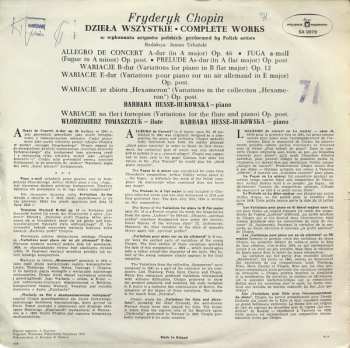 LP Frédéric Chopin: Dzieła Wszystkie = Complete Works 121168