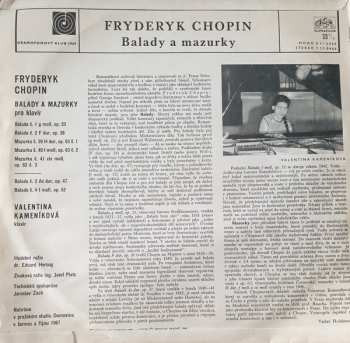 LP Frédéric Chopin: Balady A Mazurky Pro Klavír 52938