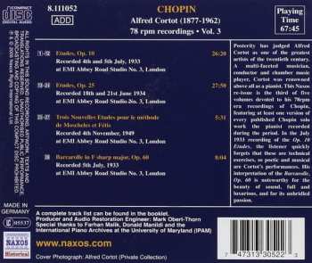 CD Frédéric Chopin: Chopin: Etudes, Op. 10 - Etudes, Op. 25 - Barcarolle, Op. 60 320903
