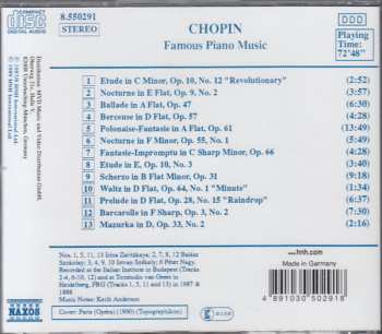 CD Frédéric Chopin: Famous Piano Music 343429