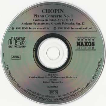 CD Frédéric Chopin: Piano Concerto No.1 - Fantasia On Polish Airs, Op. 13 - Andante Spianato And Grande Polonaise, Op. 22 409248