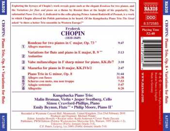 CD Frédéric Chopin: Piano Trio, Op. 8 • Variations For Flute And Piano • Rondeau For Two Pianos 321434