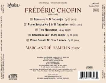 CD Frédéric Chopin: Sonatas Nos 2 & 3 / Two Nocturnes / Berceuse · Barcarolle 322813