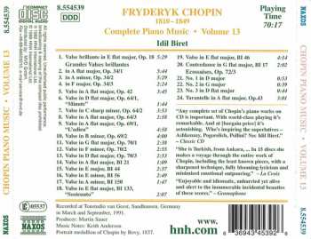 CD Frédéric Chopin: Waltzes · Contredanse · Ecossaises ·Tarantelle 232131