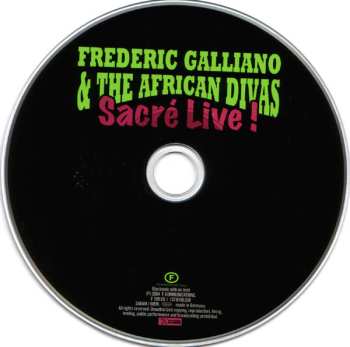 CD Frederic Galliano And The African Divas: Sacré Live ! 465916