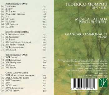 CD Frederic Mompou: Música Callada (Voices Of Silence) 423585