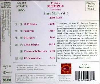 CD Frederic Mompou: Piano Music Volume 2 240961