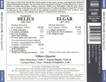 CD Frederick Delius: String Quartets 319548