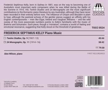 CD Frederick Septimus Kelly: Piano Music: 24 Monographs, Op. 11; 12 Studies, Op. 9  487459