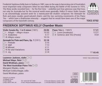 CD Frederick Septimus Kelly: Chamber Music (Serenade For Flute And Piano; Violin Sonata No. 1; Piano Trio) 490954