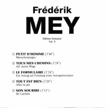 CD Frederik Mey: EditionfrançaiseVol 5 315466