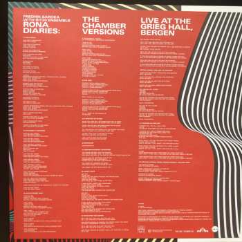 LP Fredrik Saroea: Rona Diaries: The Chamber Versions Live At The Grieg Hall, Bergen LTD 310471