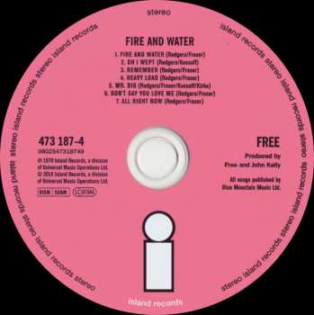 CD Free: Fire And Water 12667