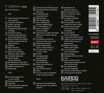 CD Friedrich Cerha: Eine Art Chansons 312006