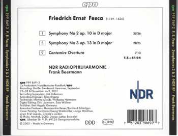 CD Friedrich Ernst Fesca: Symphonies 2 & 3 / Cantemire Overture 189070