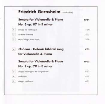 CD Friedrich Gernsheim: Complete Cello Sonatas 180913