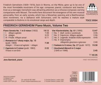 CD Friedrich Gernsheim: Piano Music, Volume Two 126434