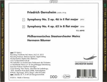 CD Friedrich Gernsheim: Symphonies 2 & 4 296838