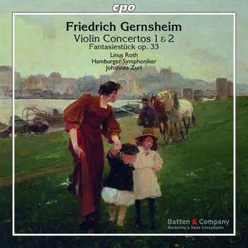 CD Friedrich Gernsheim: Violin Concertos 1 & 2 - Fantasiestück Op.33 470519