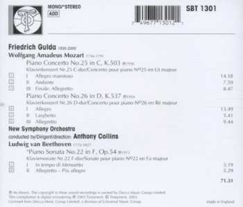 CD Friedrich Gulda: Mozart Piano Concertos Nos. 25 & 26, Beethoven Piano Sonata No. 22 332497