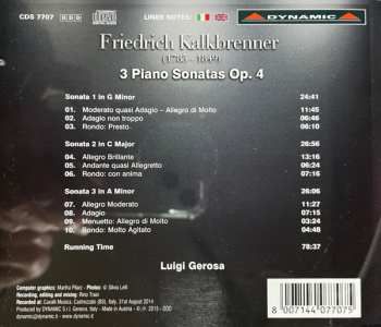 CD Friedrich Kalkbrenner: 3 Piano Sonatas Op.4 459044