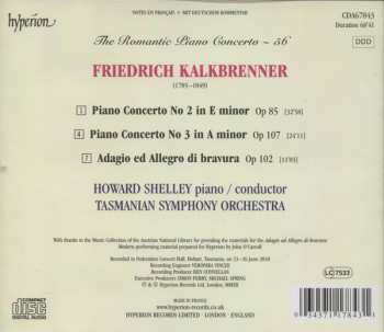 CD Friedrich Kalkbrenner: Piano Concerto No 2, Op 85 / Piano Concerto No 3, Op 107 / Adagio & Allegro Di Bravura, Op 102 (First Recordings) 112129