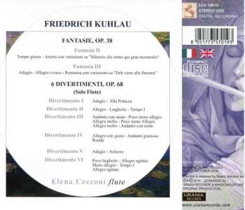 CD Daniel Friedrich Rudolph Kuhlau: Fantasie E Divertimenti For Solo Flute 539291