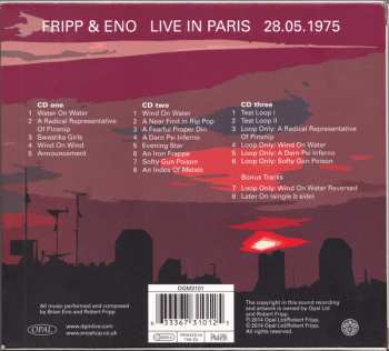 3CD Fripp & Eno: Live In Paris 28.05.1975 93136