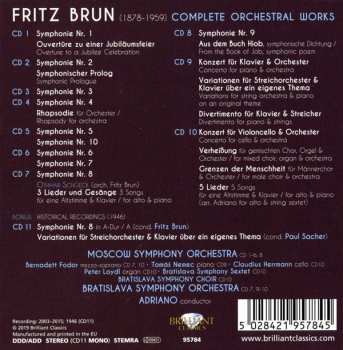 11CD/Box Set Fritz Brun: Complete Orchestral Works 117556