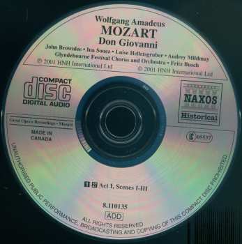 3CD Fritz Busch: Don Giovanni 501199