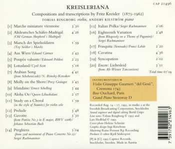CD Fritz Kreisler: Kreisleriana - The Lesser Known Works Of Fritz Kreisler 282351