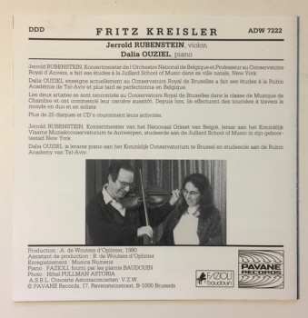 CD Fritz Kreisler:  Pieces For Violin And Piano 286999