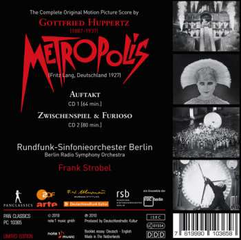 2CD Fritz Lang: Metropolis: The Complete Motion Picture Score 175191