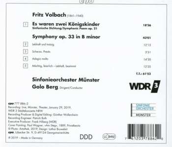 CD Fritz Volbach: Symphony Op. 33 316803