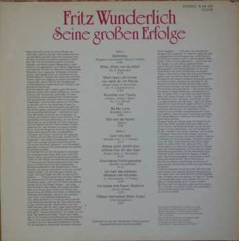 LP Fritz Wunderlich: Seine Großen Erfolge 367587