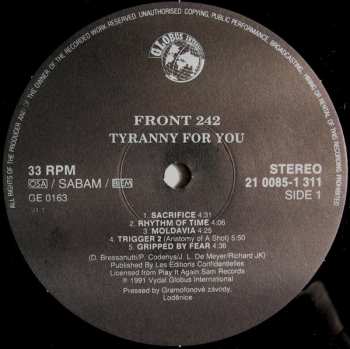 LP Front 242: Tyranny ► For You ◄