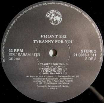 LP Front 242: Tyranny ► For You ◄