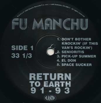 LP Fu Manchu: Return To Earth 91 - 93 457240