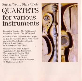 CD Josef Fiala: Quartets For Various Instruments
