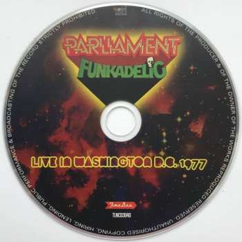 CD Funkadelic: Live In Washington D.C. 1977 DIGI 454447