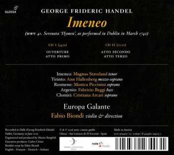 2CD Georg Friedrich Händel: Imeneo 433418