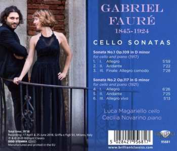 CD Gabriel Fauré: Cello Sonatas 450384