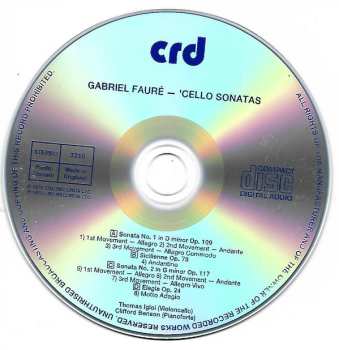 CD Gabriel Fauré: Cello Sonatas Op. 109 And 117, Sicilienne, Elegie 456417